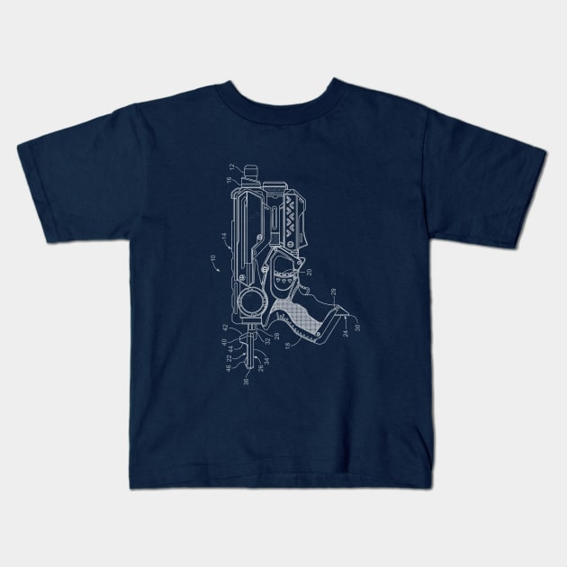 Toy Gun 4 Kids T-Shirt by blurryfromspace